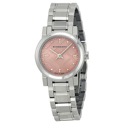 burberry watch pink face|burberry watch for women.